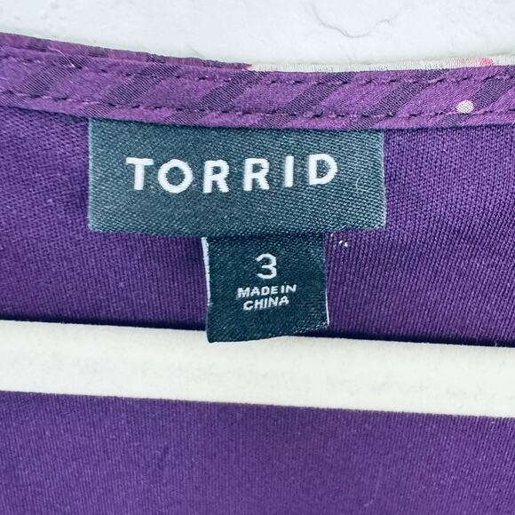 Torrid Womens Midi Dobby Satin Surplice Wrap Dress Size 3X Romantic Roses Floral - Picture 3 of 14